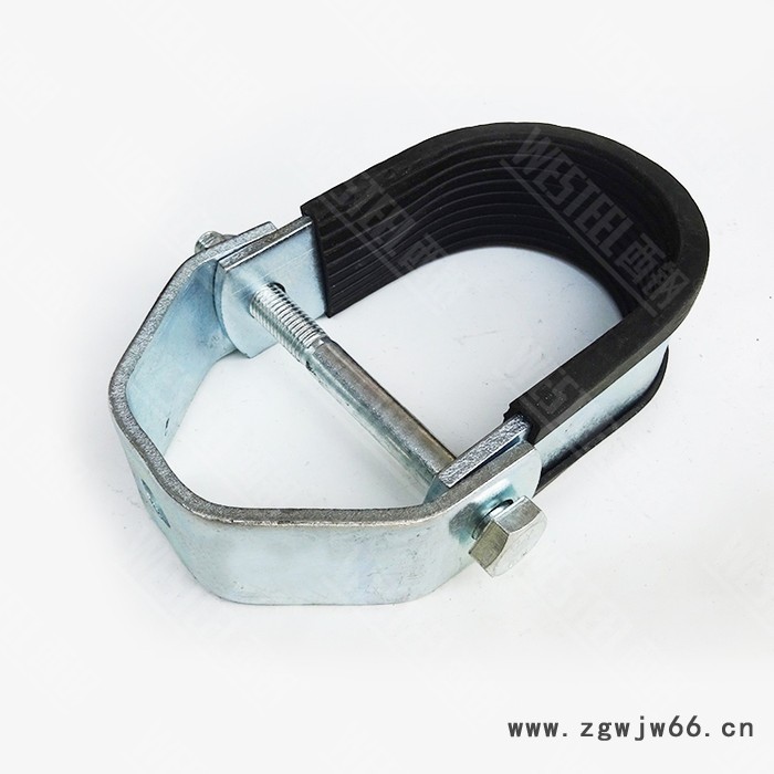 广东佛钢直销抗震支架配件 专业生产消防风管排水管道 DN65镀锌欧姆管夹图3