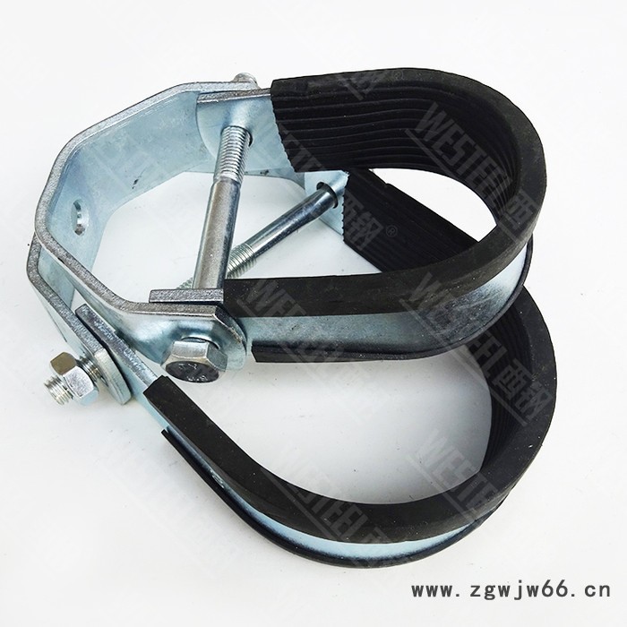 广东佛钢直销抗震支架配件 专业生产消防风管排水管道 DN65镀锌欧姆管夹图2