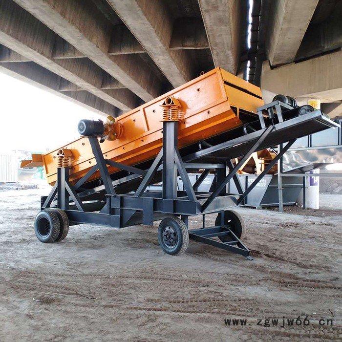 石阔 震动分筛 制砂流水线筛分用 筛石机 专业筛沙机 滚筒筛沙机 筛沙机厂家图2