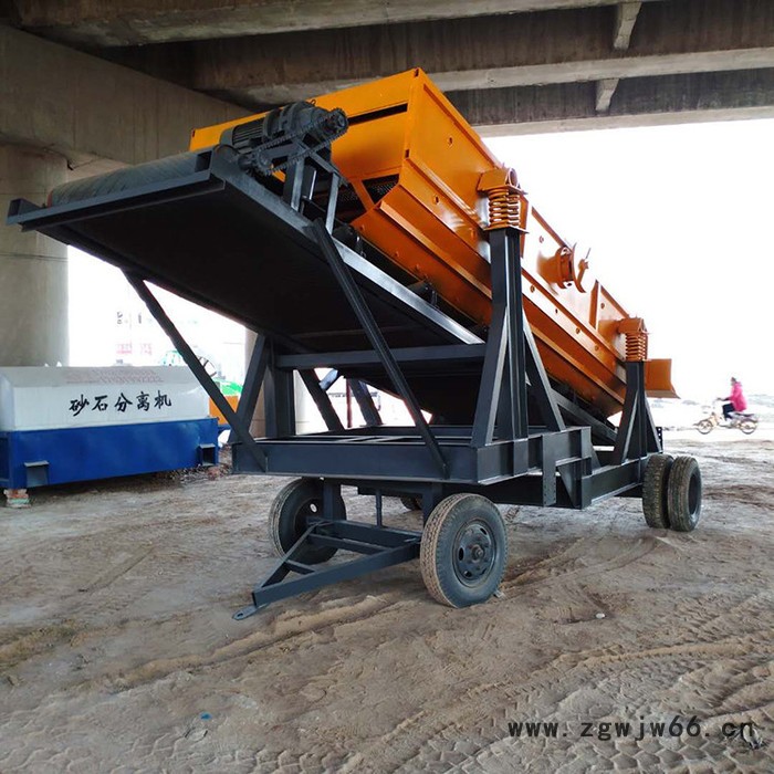 石阔 震动分筛 制砂流水线筛分用 筛石机 专业筛沙机 滚筒筛沙机 筛沙机厂家图6