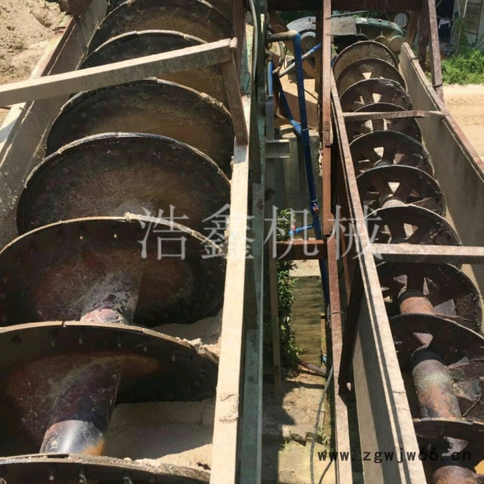安徽出售螺旋洗沙机大型 单螺旋滚筒洗沙脱水一体机 50型蛟龙洗沙全套设备图2
