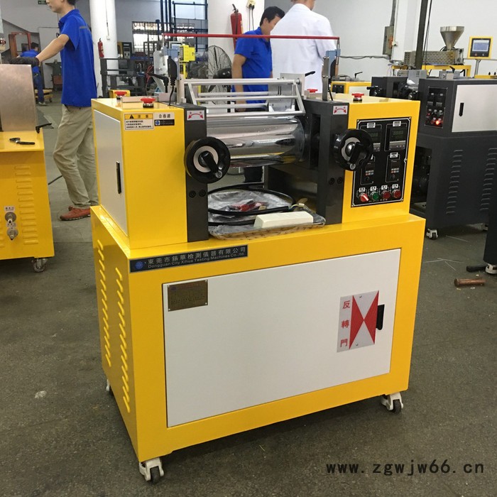 广东地区开放式两辊机 高低温实验室PVC开炼机 双滚筒混合机图4