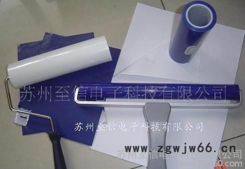 6寸粘尘滚轮 矽胶滚筒 滚轮 手动除尘滚轮图3