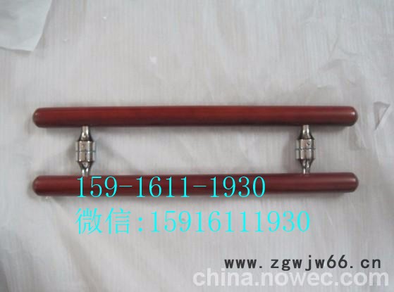 不锈钢夹木拉手，精简不锈钢圆管夹木拉手适用大众图6