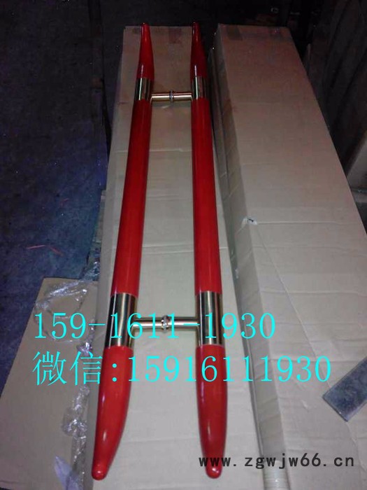 不锈钢夹木拉手，精简不锈钢圆管夹木拉手适用大众图8