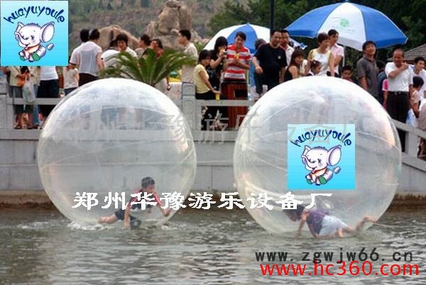 华豫充气水上乐园|充气滚筒|水上步行球|手摇船|电动碰碰船|支架泳池|充气水池图6