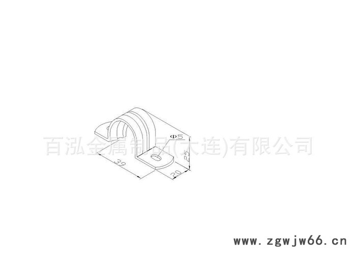 线棒小配件 | 双边管夹（F-5）图3