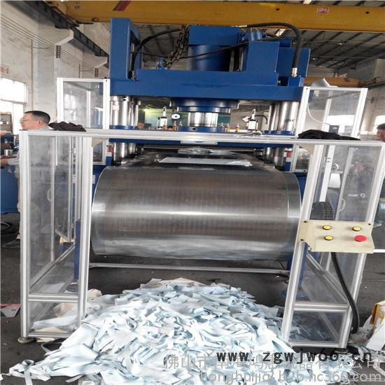 **全自动裁断机，不锈钢全自动输送带送料，50吨立式双滚筒新款液压裁断机图7