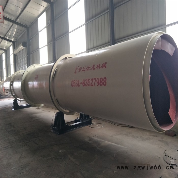 祥云龙牌YLHG1.8*16**  牛粪烘干机 鸡粪干燥设备 滚筒烘干设备价格低 效率高图2