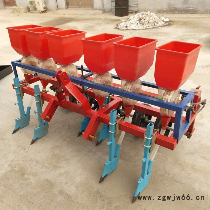 多行玉米免耕施肥播种机  滚筒式花生精播机 玉米谷子播种机图7