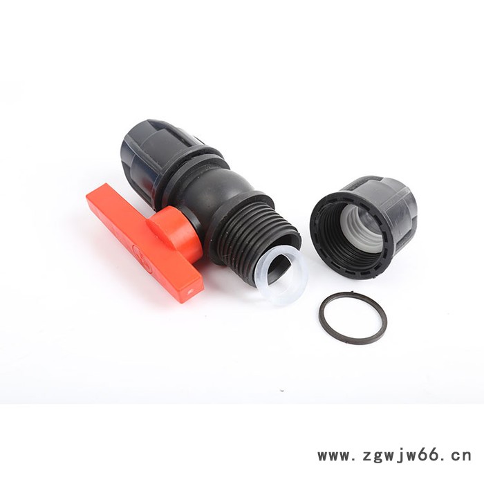 外连接直通阀 连接快捷方便密封性好PE快接管件