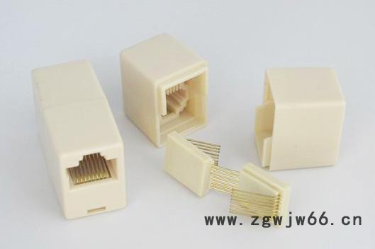 迷你网络直通头,8p8c,米黄色图3