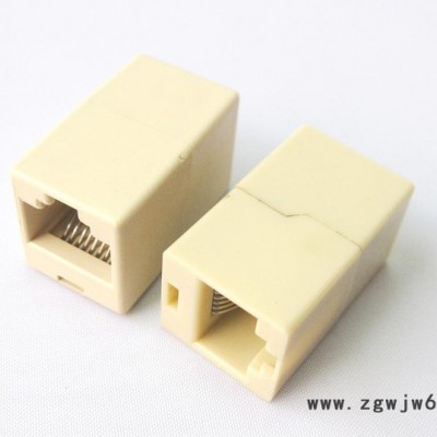 迷你网络直通头,8p8c,米黄色