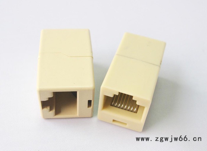 迷你网络直通头,8p8c,米黄色图2