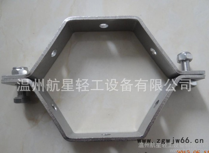 六角管支架，，卫生级管夹，管托，管支架带柄/带底盘管支架图2