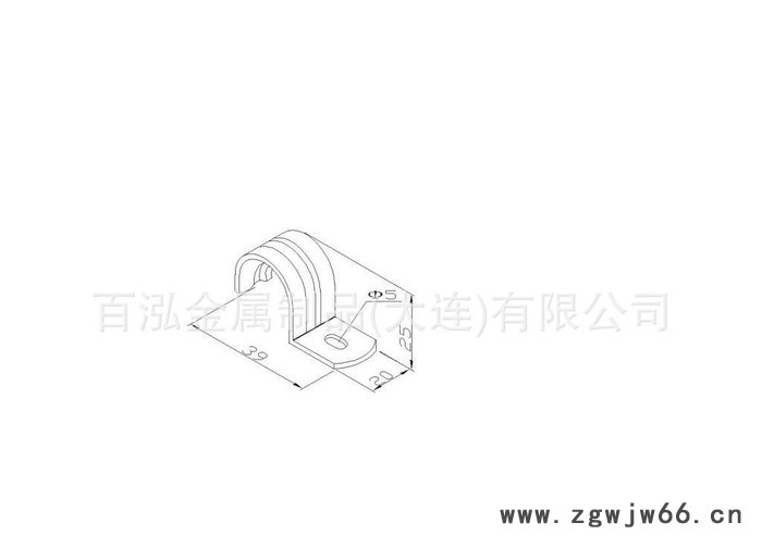 线棒小配件 | 单边管夹（F-4）图2