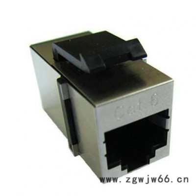 供应兴伸展电子8P8C测试通过/CAT6屏蔽有卡位直通头