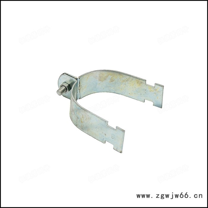 P型管夹 P型卡 热镀锌 碳钢Q235 电管用 带黑胶皮 65 80 100图2