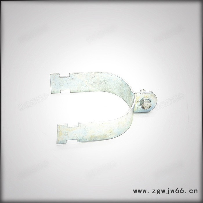 P型管夹 P型卡 热镀锌 碳钢Q235 电管用 带黑胶皮 65 80 100图4