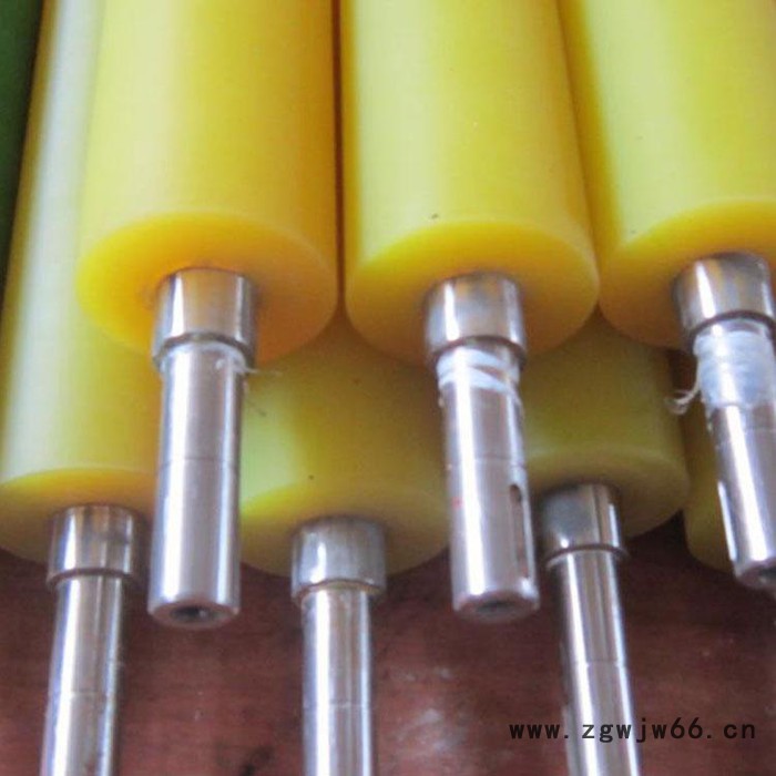 无动力胶辊 耐磨聚氨酯胶辊 耐压牛筋轴 高弹性PU轮 牵引胶辊 主动滚筒图5