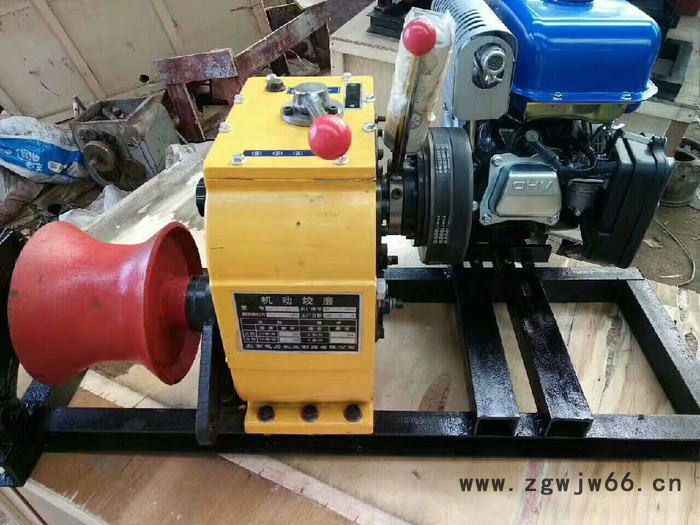 手扶柴油绞磨机单滚筒手扶式拖拉机绞磨可定制6t拖拉机绞磨图5