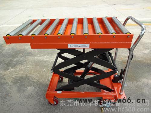 供应桥头滚筒式升降平台车 厚街手动模具平台车图2