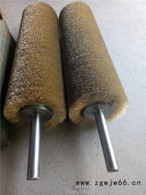 多种刷不锈钢丝刷辊 镀铜钢丝滚刷 拉丝除锈钢丝滚筒刷图6