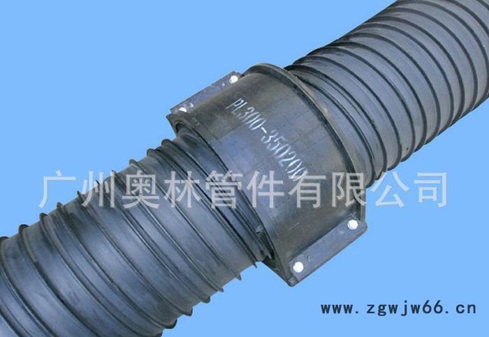 奥林 聚乙烯塑钢缠绕管卡箍 中空壁缠绕管配件管夹 耐腐蚀接头配件图3