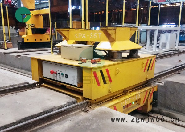 新利德KPX涂装设备转运电动平板车滚筒卷缆轨道平板运输车图7