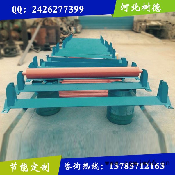 DT75型托辊支架 吊耳 铸钢耙子 中支柱边支柱 河北树德生产输送机 托辊 滚筒 冲压件图8