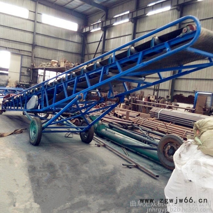 液压升降沙子输送机 大型滚筒式皮带机 仓库用耐用型输送机图7