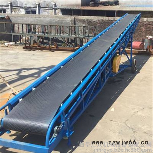 液压升降沙子输送机 大型滚筒式皮带机 仓库用耐用型输送机图3