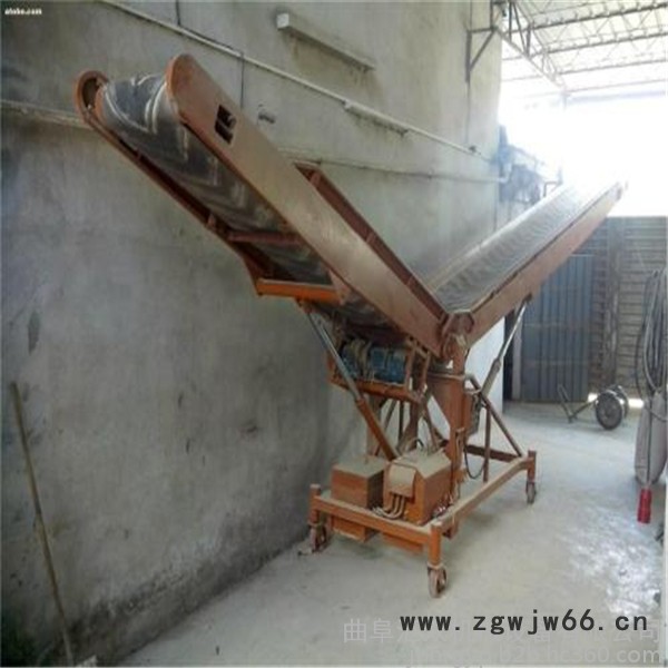 液压升降沙子输送机 大型滚筒式皮带机 仓库用耐用型输送机图2