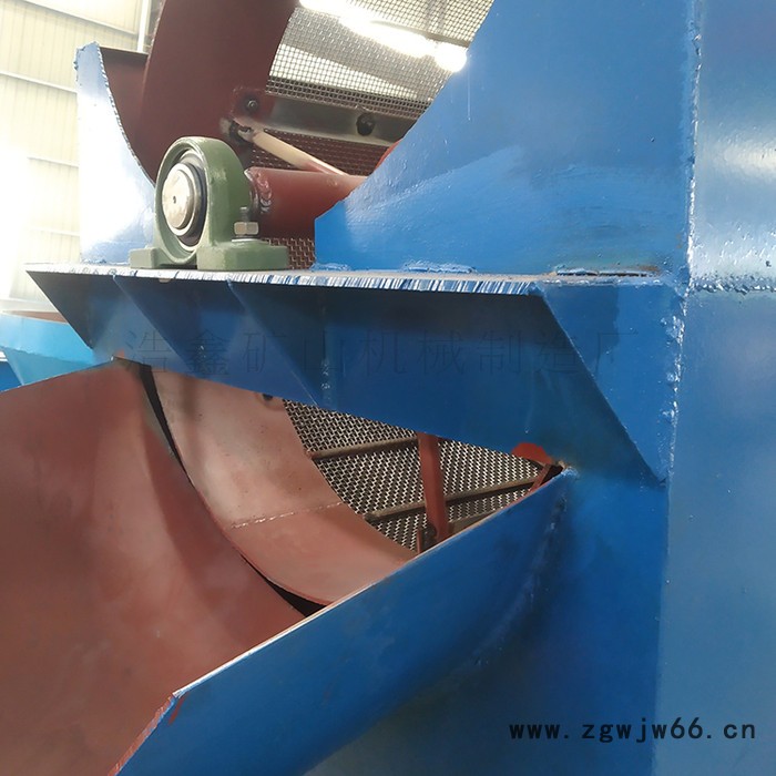 浩鑫生产螺旋式洗沙机 小型滚筒筛洗一体机 50型移动式洗沙机小型现货图5