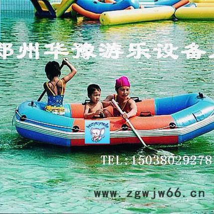 华豫水上漂浮物|百万海洋球球跳床压板滚筒|充气水上运动用品漂流艇|充气船，水上漂浮物，充气水滑梯，水上乐园图3