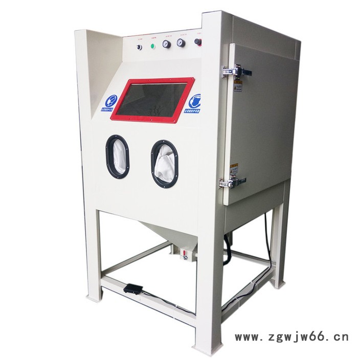 盘安手动喷砂机PA1010大量现货  除锈喷砂机  去毛边喷砂机 五金件除锈去毛刺环保箱式喷砂机 滚筒式自动喷砂机图6