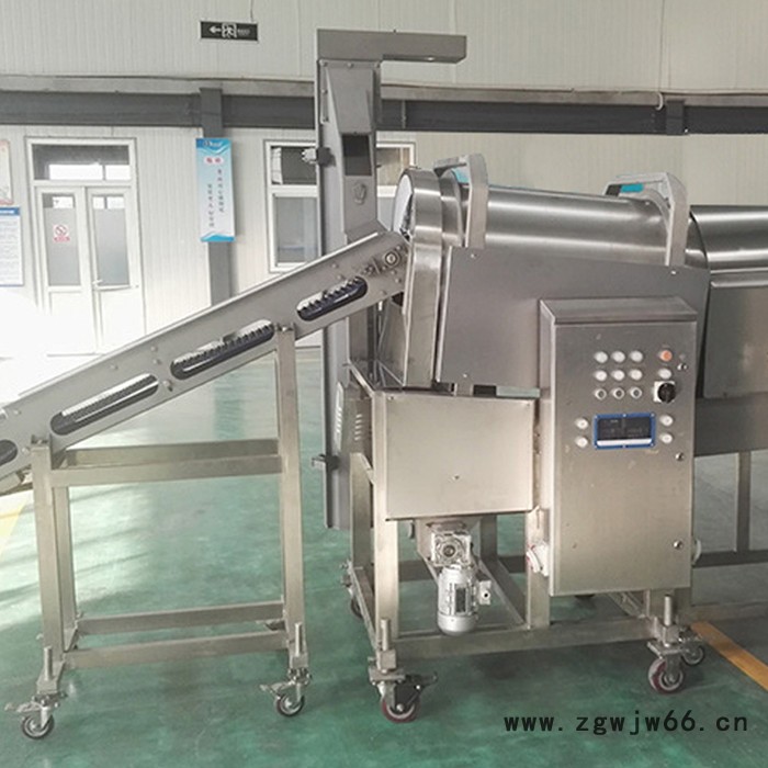 滚筒式上糠机 上粉机 细粉上糠机 鱼片上糠机 不锈钢上糠机  鸡腿上粉机  琵琶腿上粉机图4