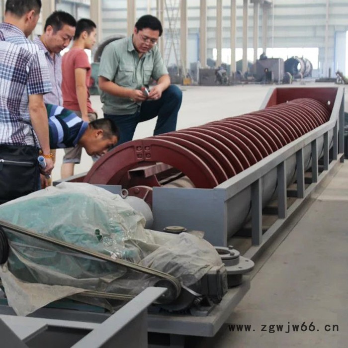 邦隆厂家直供LXS750小型螺旋洗沙机 新型高效节能滚筒洗砂机 小型轮式螺旋洗砂机 洗沙干净 处理能力大 支持定制图6