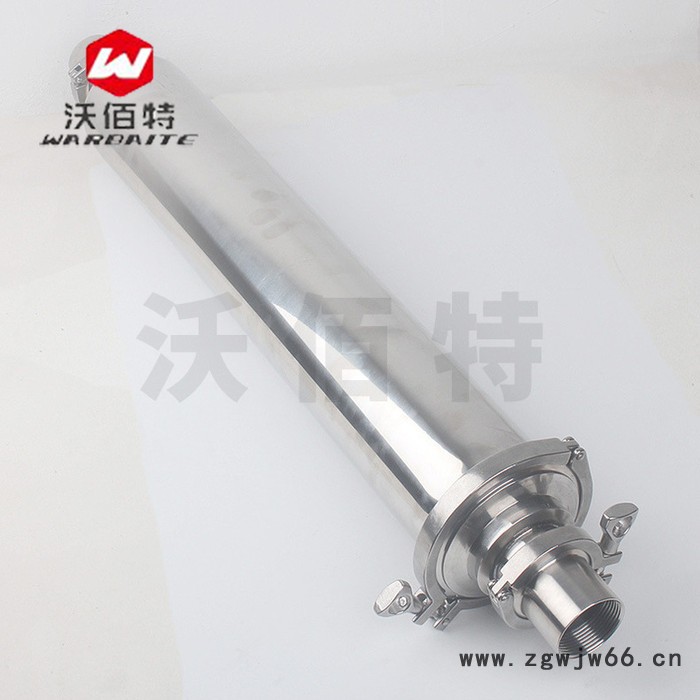 304不锈钢 管道过滤器卫生级直通单芯快装微孔膜精密污水净化设备图2