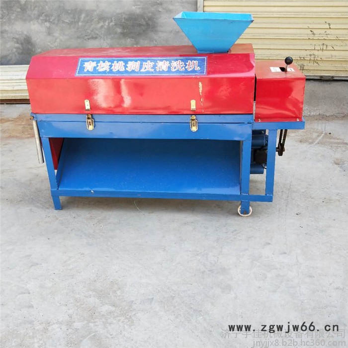 山西鲜湿核桃扒皮机 滚筒式电动核桃去皮机 青皮核桃脱皮机图8