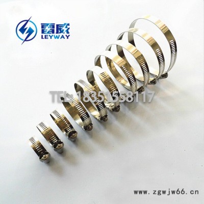 **不锈钢13-19卡箍 煤气/4分花园水管卡子 10mm-16mm喉箍 不锈钢卡箍 半钢小美式抱箍 管夹