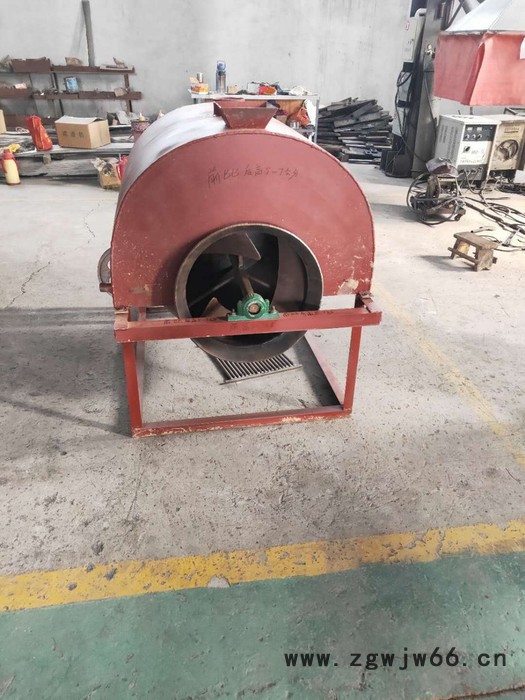 现林石磨**-电动燃煤烧煤炒锅-滚筒炒锅-芝麻花生坚果铁质炒锅-小磨香油流水线设备