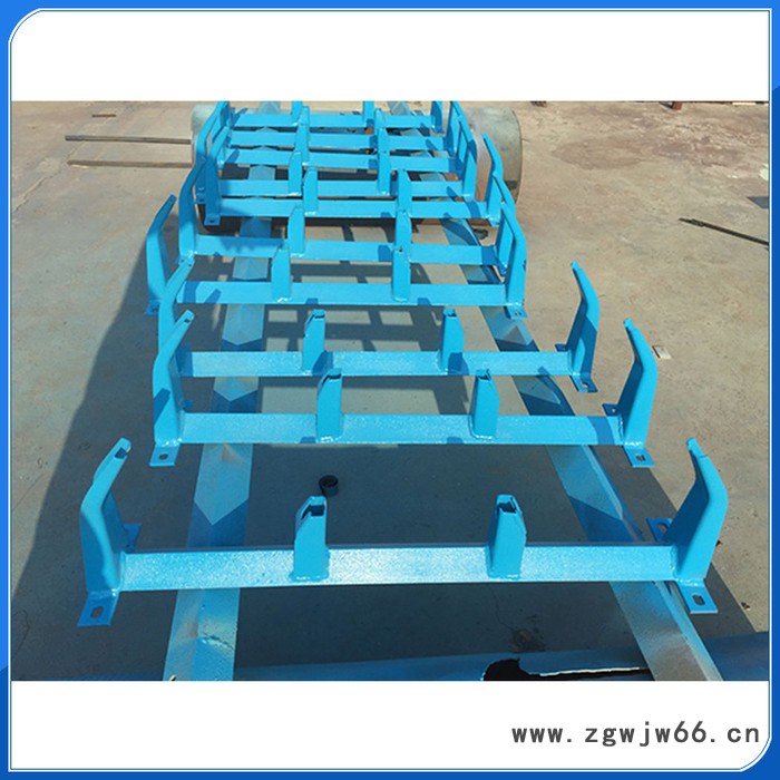 树德DT11型 滚筒支架 槽型托辊支架 调心托辊支架 平行托辊支架 带式输送机架 不锈钢托辊支架 弹簧板式缓冲托辊支架图8