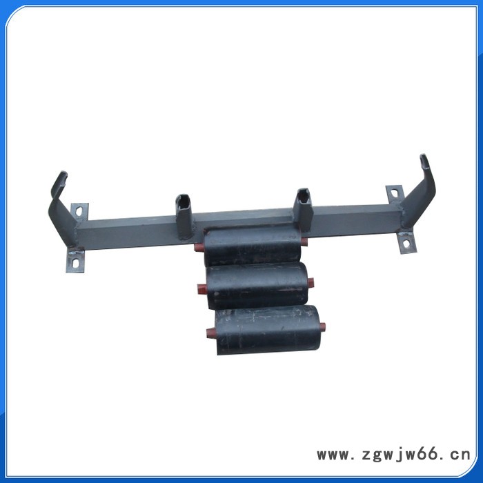 树德DT11型 滚筒支架 槽型托辊支架 调心托辊支架 平行托辊支架 带式输送机架 不锈钢托辊支架 弹簧板式缓冲托辊支架图4