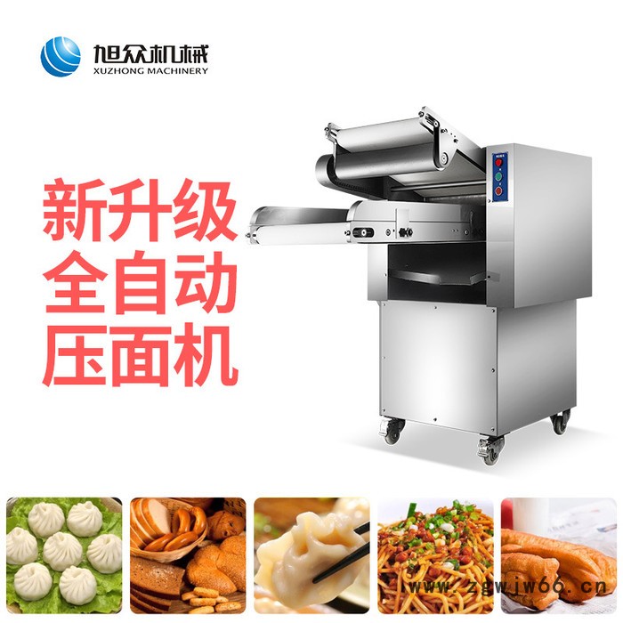 供应旭众大型商用YMZD-500A不锈钢滚筒全自动压面机器厂家工厂专用压面揉面一体机图4