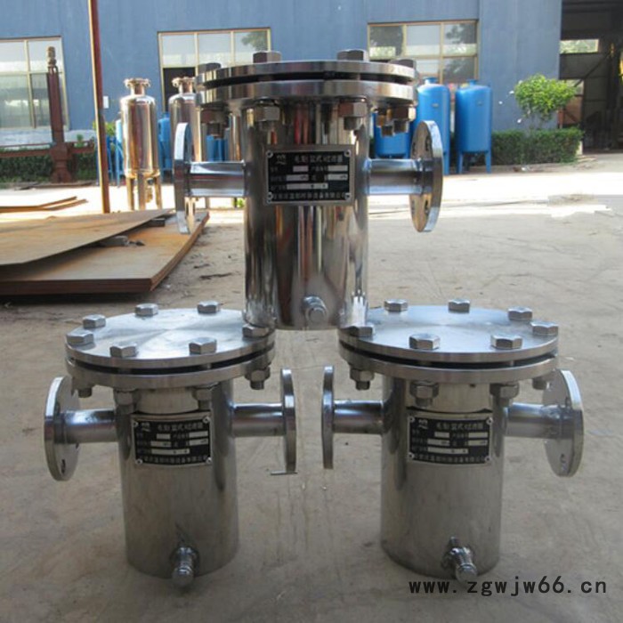 循环水毛发过滤器湛江 立式直通毛发过滤器 高低篮式过滤器图1