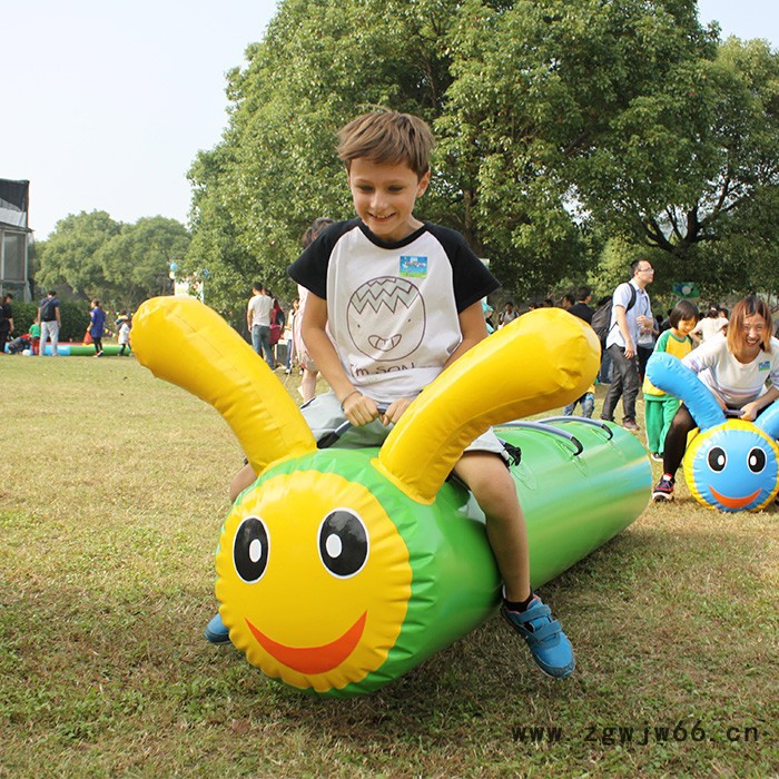华予游乐趣味运动会器材，充气毛毛虫，众星捧月，毛毛虫竞速，碰碰球，充气滚筒，充气趣味运动器材出租图8
