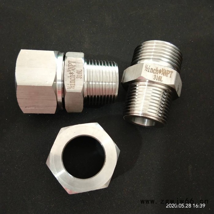 睿哲不锈钢 液压接头 三通接头 直通接头 直角接头 加工定制图2