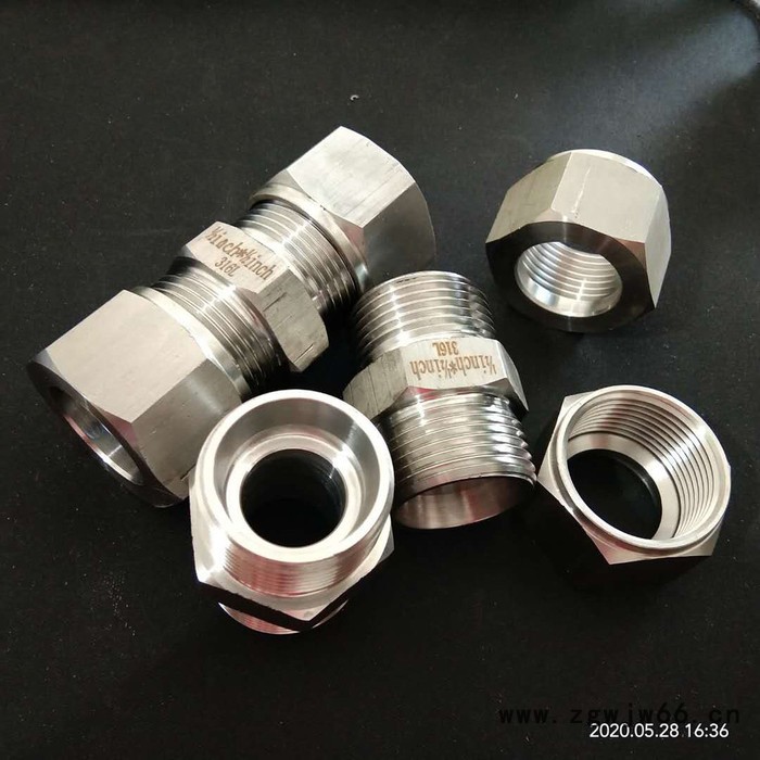 睿哲不锈钢 液压接头 三通接头 直通接头 直角接头 加工定制图5