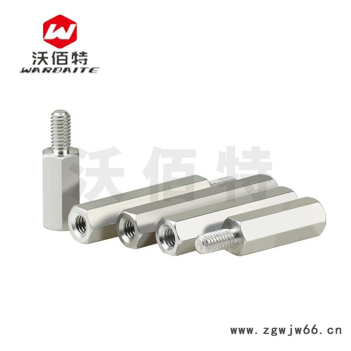 M4六角长螺母 丝铝柱联接拉杆支撑顶柱直通内外牙单头牙隔离柱图3